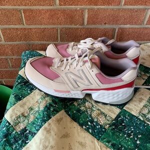 New Balance FIGS 574 Sport Pink White Women's 11 NEW!!